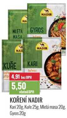 KOŘENÍ NADIR