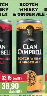 SCOTCH WHISKY & GINGER ALE 250ml