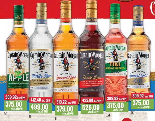 Captain Morgan 0,7l, 1l