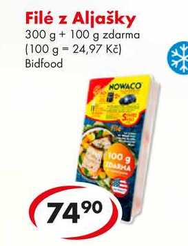 Filé z Aljašky, 300 g + 100 g zdarma