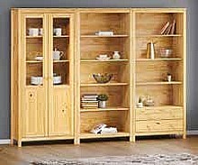 SESTAVA KNIHOVEN TORINO 68070K, kov. úchytky