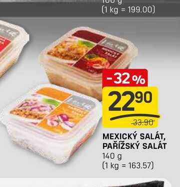 MEXICKÝ SALÁT, PAŘÍŽSKÝ SALÁT 140 g