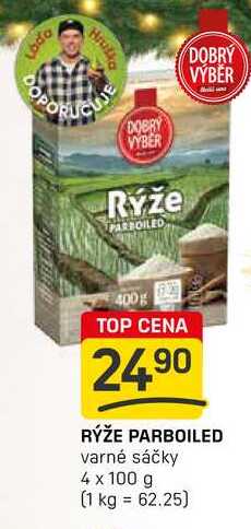 RÝŽE PARBOILED varné sáčky 4 x 100 g