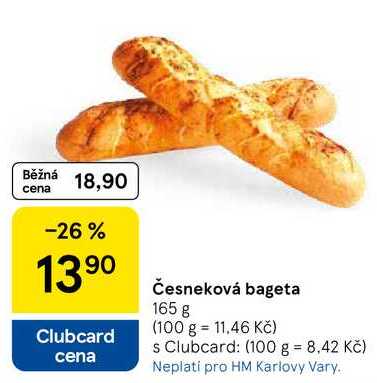 Česneková bageta, 165 g 