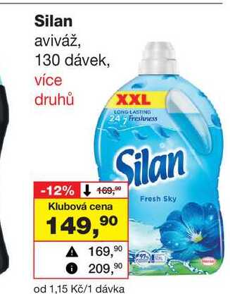 Silan aviváž, 130 dávek