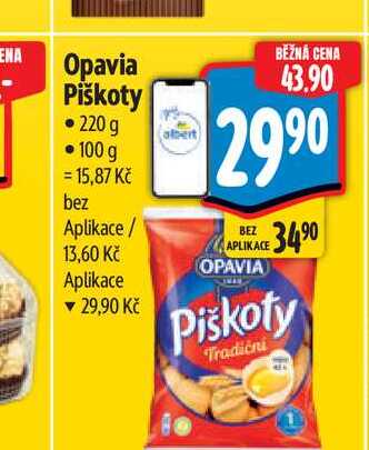 Opavia Piškoty 220 g