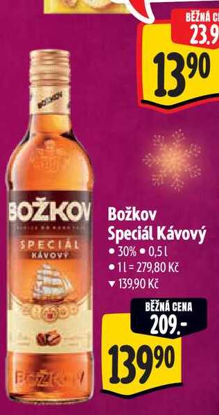 Božkov Speciál Kávový 30% 0,51