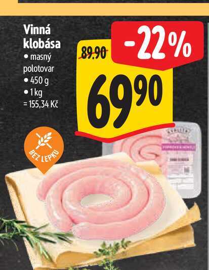 Vinná klobása 450 g