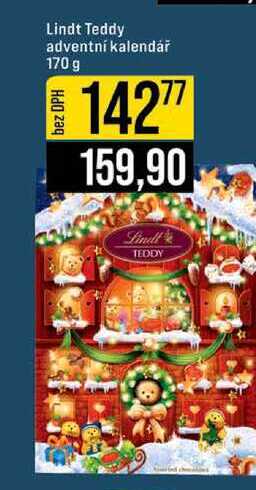 Lindt Teddy adventní kalendář 170 g 