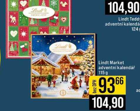 Lindt Market adventní kalendář 115 g