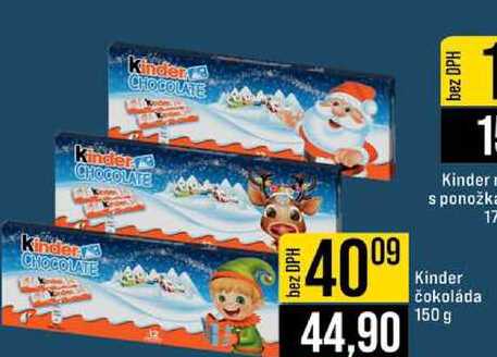 Kinder čokoláda 150 g
