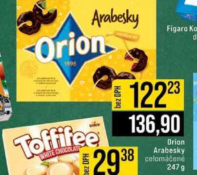 Orion Arabesky celomáčené 247 g  
