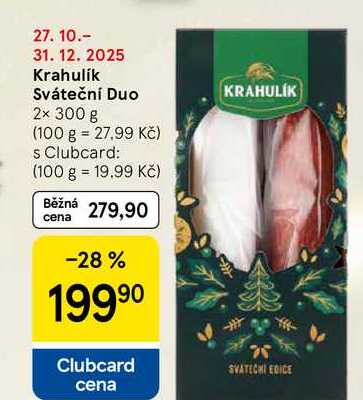 Krahulik Sváteční Duo, 2x 300 g 