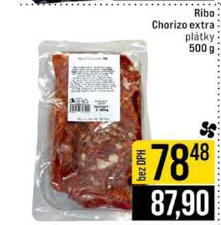 Ribo Chorizo extra plátky 500 g