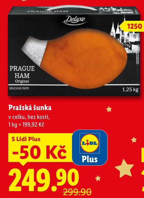 Pražská šunka, 1250 g