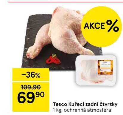 Tesco Kuřecí zadní čtvrtky, 1 kg 