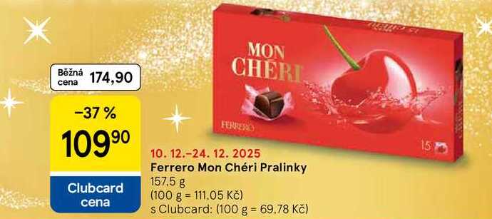 Ferrero Mon Chéri Pralinky, 157,5 g 