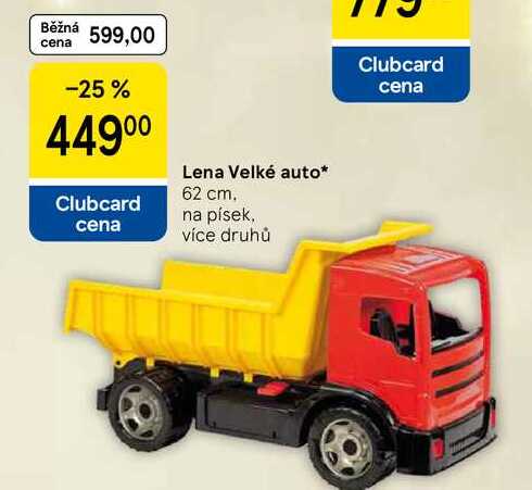Lena Velké auto, 62 cm. na písek, více druhů