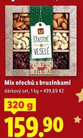 Mix ořechů s brusinkami, 320 g