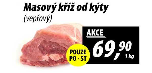 Masový kříž od kýty (vepřový), 1 kg