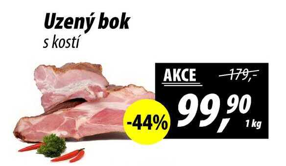 Uzený bok s kostí, 1 kg