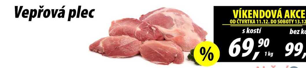 Vepřová plec s kostí, 1 kg