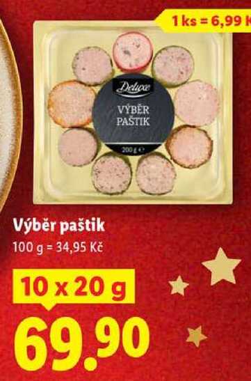 Výběr paštik, 10x 20 g