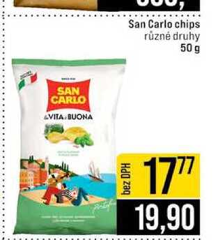 San Carlo chips různé druhy 50 g