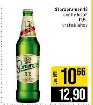 Staropramen 12 světlý ležák 0,5l