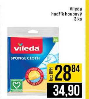 Vileda hadřík houbový 3 ks