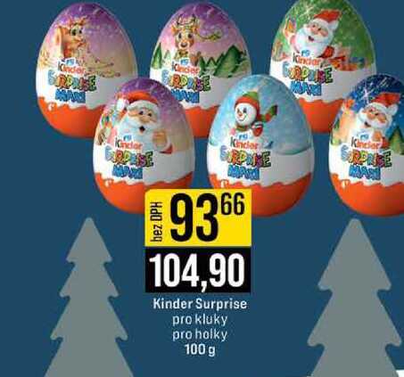 Kinder Surprise pro kluky pro holky 100 g