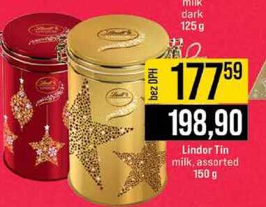 Lindor Tin milk, assorted 150 g