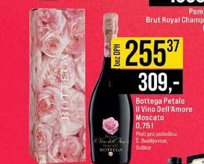 Bottega Petalo Il Vino Dell'Amore Moscato 0,75l