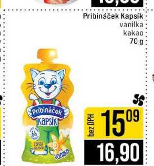 Pribináček Kapsík vanilka kakao 70g