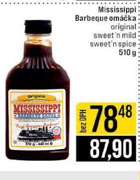 Mississippi Barbeque omáčka original sweet'n mild sweet'n spice 510 g