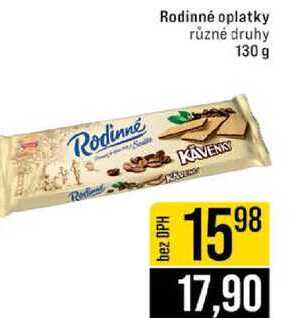 Rodinné oplatky různé druhy 130 g