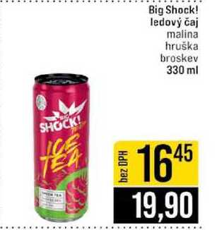 Big Shock! ledový čaj malina hruška broskev 330 ml