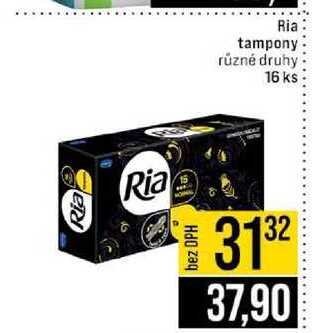 Ria tampony různé druhy 16 ks