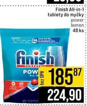 Finish All-in-1 tablety do myčky power lemon 48 ks