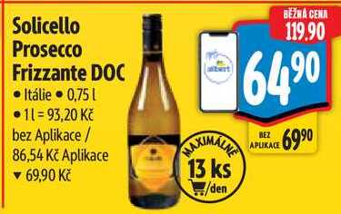 Solicello Prosecco Frizzante DOC, 0,75 l