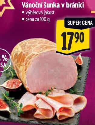 Vánoční šunka v bránici, cena za 100 g