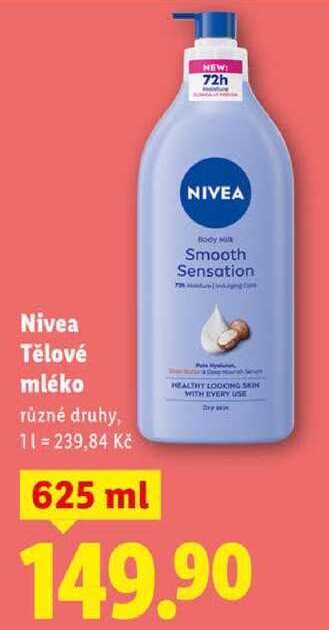 Nivea Tělové mléko, 625 ml