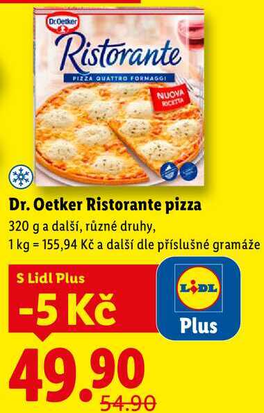 Dr. Oetker Ristorante pizza, 320 g a další