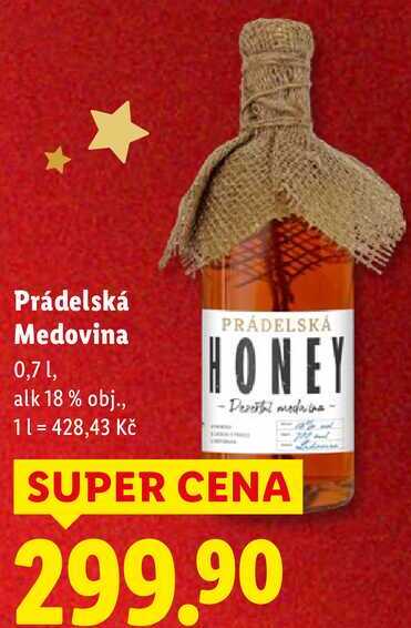 Prádelská Medovina, 0,7 l