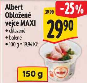 Albert Obložené vejce MAXI, 150 g  