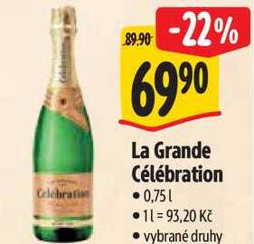 La Grande Célébration, 0,75 l