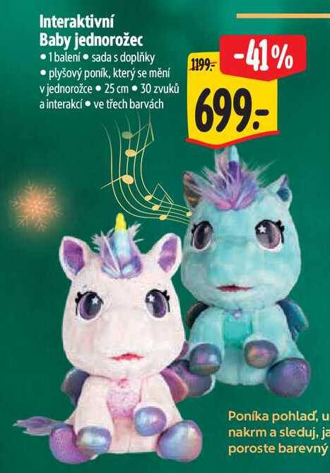 Interaktivní Baby jednorožec