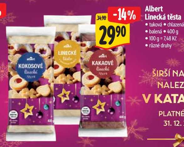 Albert Linecká těsta, 400 g