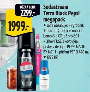 Sodastream Terra Black Pepsi megapack