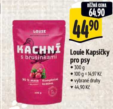Louie Kapsičky pro psy, 300 g